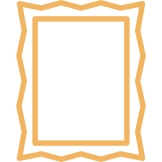 Zigzag-edged frame on black background.